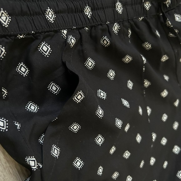 Women’s Vans Austin Ankle Pants Lightweight Black Diamond Juniors Sz Large Crop - Picture 11 of 13